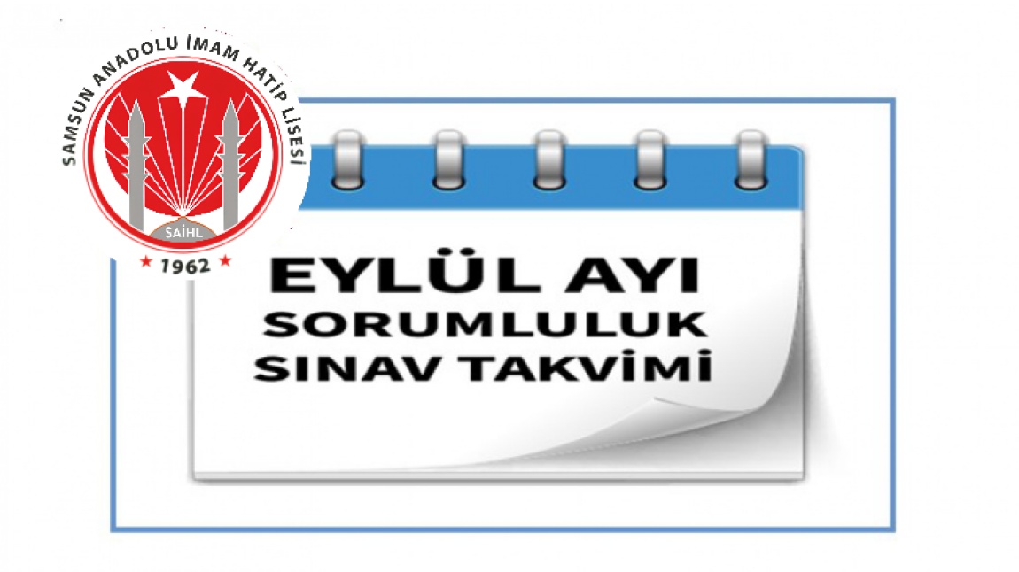 EYLÜL AYI SORUMLULUK SINAV TAKVİMİ